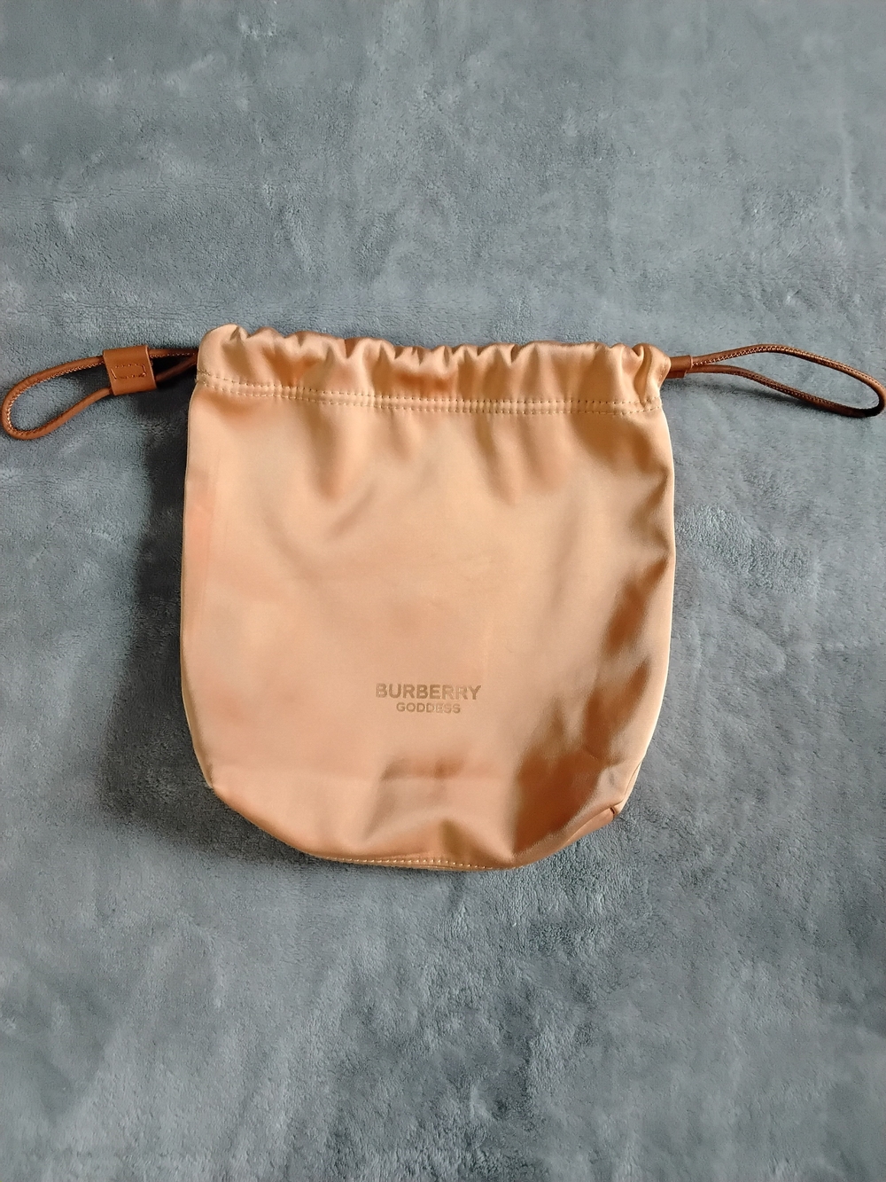 Burberry Peach Drawstring Pouch